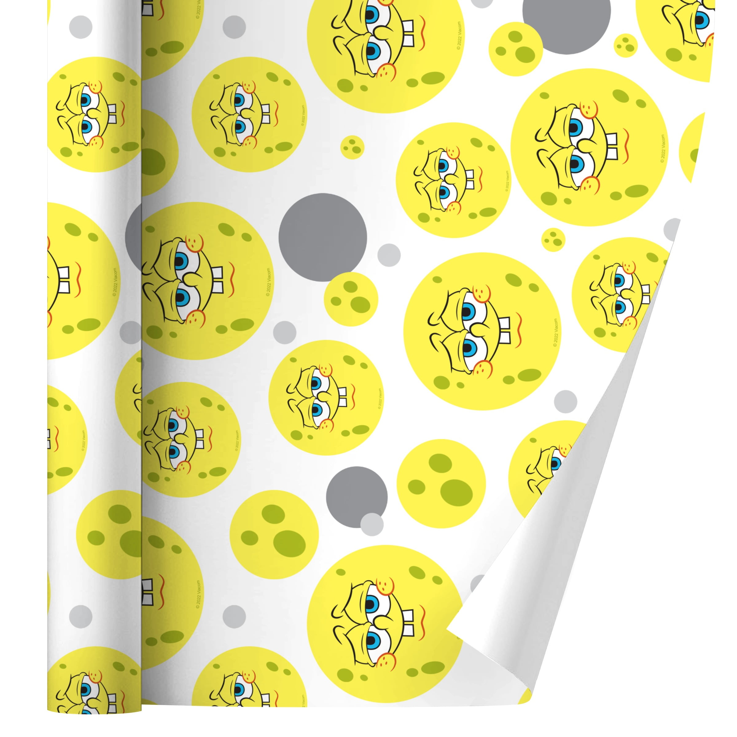 SpongeBob Confident Face Gift Wrap Wrapping Paper Roll