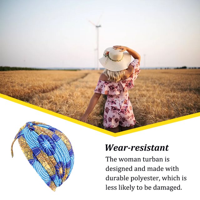 Bonnet Réutilisable Lavable Pliable durable en Polyester pour Femmes; Qui Est Décoratif pour Intérieur Extérieur Marche Travail Bleu