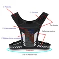 thumbnail image 4 of Reflective Running Backpack Universal Lightweight Sport Running Vest Mobile Phone Cards Bag For Jogging Fitness Male Female Vest, 4 of 6