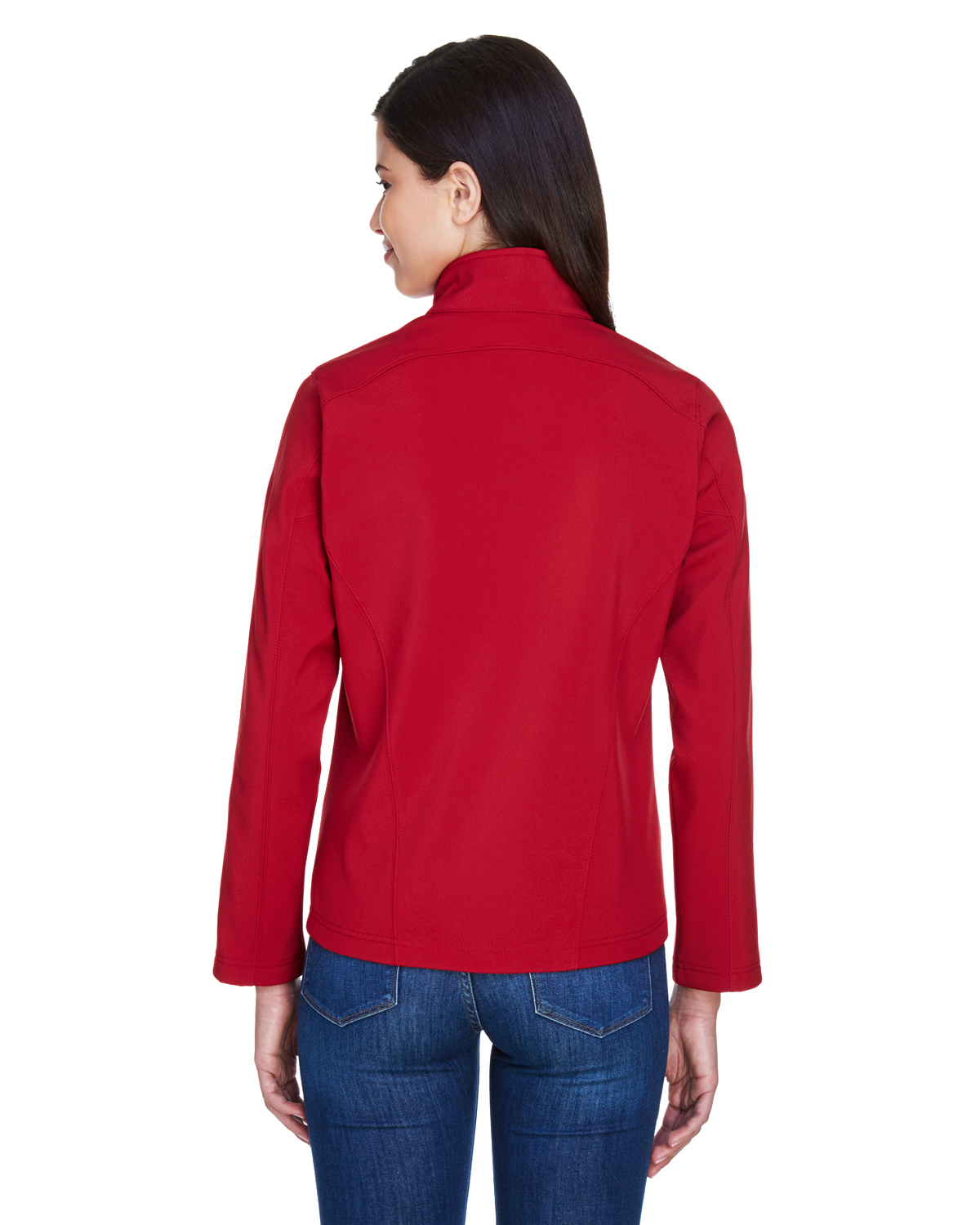 Ladies' Cruise Two-Layer Fleece Bonded Soft&nbsp;Shell Jacket - CLASSIC RED - M - image 2 of 3