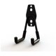 thumbnail image 1 of Paquete de 2 ganchos para colgar en el garaje, ganchos dobles para almacenamiento en el garaje, gancho para bicicleta montado en la pared para organizar herramientas, escaleras, bicicletas, negro, 11, 1 of 5
