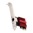 thumbnail image 1 of 2.5G PCIE to RJ45 Network Card RTL8125B Chip 100/1000Mbps for Win7/8, 1 of 5