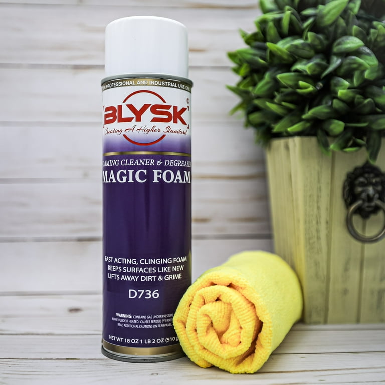 BLYSK Magic Foam Cleaner and Degreaser, 18oz - Fast Acting