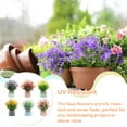 thumbnail image 2 of Cateissary Plantas en maceta falsas, de bonsái de plástico de lavanda de escritorio Artificial para interior, hogar, cocina, oficina, Decoración Rojo atardecer, 2 of 6