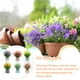 thumbnail image 2 of Billuyoard Plantas en maceta falsas Flores de imitación de escritorio Estatuilla de bonsái de maceta de plástico para el hogar Cocina Oficina Decoración Blanco, 2 of 6