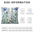 thumbnail image 5 of Meadow Blue Flower Throw Pillow Covers Blooming Blue Pink Flowers in in Spring Square Pillowcases for Home Decor Sofa Car Bedroom Pillow case, 5 of 5