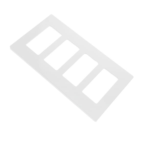 Luxshiny White Plastic Screwless Wall Plate Cover Decorative Light Switch Plate for Wall Use