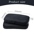 thumbnail image 3 of CMrtew ‌Extra Thick Memory Foam Armrest Cushions for Gaming Chair Office Chair Pressure Relief Pillow 2 Piece Set Ergonomic Support Comfort Pads‌, 3 of 9