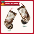 thumbnail image 2 of Lsque Rustic Cow Butterflies Champagne Pattern 18 Inch Christmas Stockings, Festive Holiday Stocking for Christmas Decorations Holiday Decor, 2 of 8