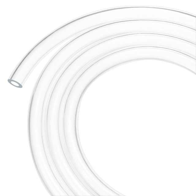 Tubo de plástico transparente, 0.32 pulgadas (8 mm) ID 0.55 pulgadas (14 mm) OD, tubo de 10 pies (3.0 m) de longitud, tubo de vinilo para jardín