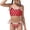 Red, variant on ITSAME Girls Bikinis Set, Polka Dot Print Top and Striped Print Briefs 2-Piece Summer Quick-Dry Beach Swimsuit Red Size 12