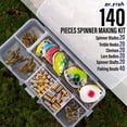 thumbnail image 6 of Dr.Fish 140pcs Spinner Making Kit Colorado Blades Clevis Shaft Lure Bodies Hooks, 6 of 7