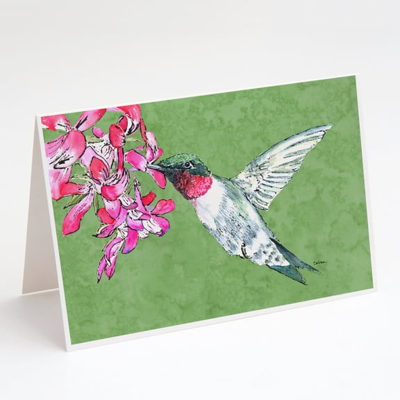 Hummingbird Greeting Cards and Envelopes Pack of 8