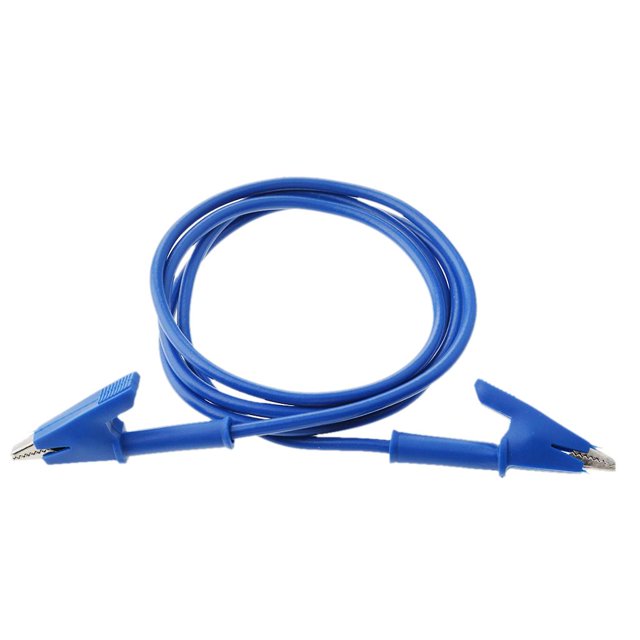 Prueba de Doble Extremo Pinza de Cable de Puente Sonda Cables Conductores - azul SM SunniMix Cable de Prueba de Cocodrilo