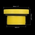 thumbnail image 2 of Unique Bargains M22x1.5 Hold Plugs Plastic Male Threaded Hex Socket End Cap, Yellow 2 Pack, 2 of 5