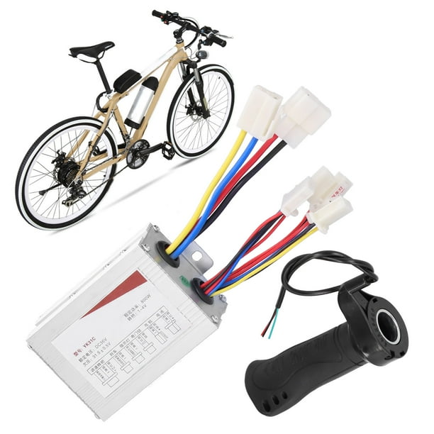 Herwey Electric Bicycle Electric Scooter 36v 800w Brush Controller Short Cable Throttle Grip Kit E Bike Parts