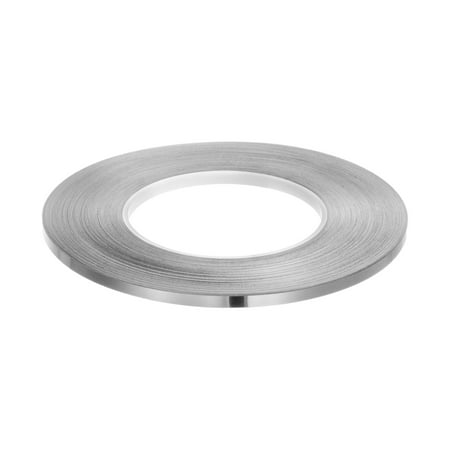 

Uxcell Molding Trim Gap Sealing Tape 0.2 x0.01 x164ft Self Adhesive Caulk Strip Home Decorative Trim Brushed Silver Tone