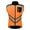 Orange, variant on Mountain Bike Cycling Windbreaker Jacket Vest Reflective Water-Repellent Skin Short Sleeve Top Lightweight