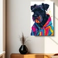 thumbnail image 4 of Black Russian Terrier Dog Wall Art Cute Animal Decor for Kid's Bedroom, Home Office Conversational Piece, Bathroom Decor, Gifts for Dog & Beach Lover, Baby Shower, Birthday, Hang Ready, 4 of 6