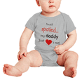 thumbnail image 2 of I'm Not Spoiled My Daddy Just Loves Me Cute Baby Jumpsuits Bodysuits For Boy Girl, 2 of 5