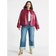 thumbnail image 2 of Terra & Sky Women's Plus Faux Shearling Jacket with Long Sleeves, Sizes 0X-5X, 2 of 6
