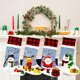 thumbnail image 1 of Adornos navideños Calcetines navideños Anciano muñeco de nieve bolsa de regalo Adornos navideños Calcetines colgante, anciano, venado, muñeco de nieve, oso brillar  Electrónica, 1 of 5