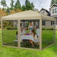 thumbnail image 7 of Telyswee 10'x10' Pop-up Canopy Tent Outdoor Screen House Room with Mesh Walls, Outdoor Sun Shade Shelter for Party, Camping, Events, 7 of 7