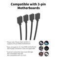 thumbnail image 4 of Cable divisor ARGB UpHere 1 a 3, 5 V, 3 pines, RGB direccionable (paquete de 2), 4 of 7