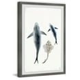 thumbnail image 2 of Marmont Hill Sharks And The Ray Framed Wall Art, 12.00" x 1.50", 2 of 6