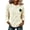 Beige, variant on Gyujnb Women's St. Patrick's Day Sweater - Cable Knit with Green Shamrock Applique, Oversized Crewneck, Cozy Yarn for Fall Winter & Irish Festival,L