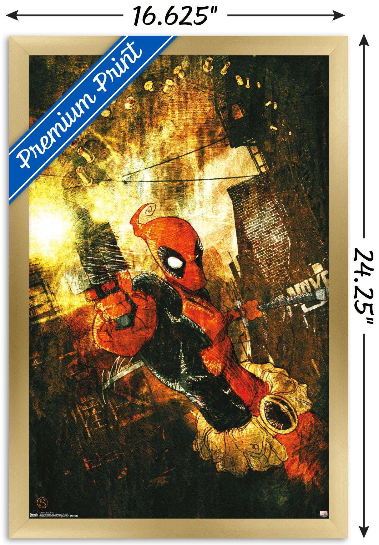Marvel Comics - Deadpool - Shells Wall Poster, 14.725" x 22.375", Framed