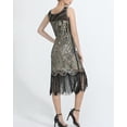 thumbnail image 3 of Peacock Embroidery 20'S Dresses 1920S Beaded Flapper Dresses With Fringe, 3 of 3