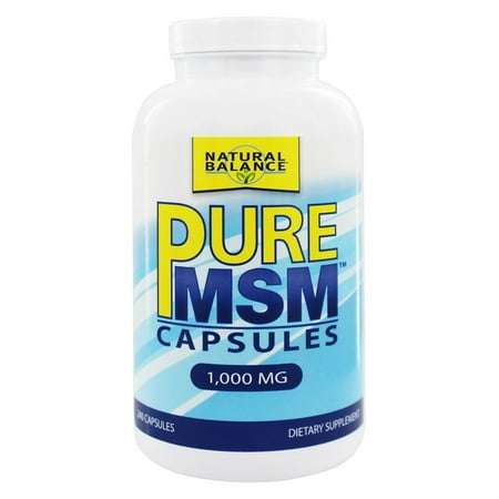 Trimedica Msm Powder - Natural Balance - Pure MSM 1000 mg. - 240 Capsules (Formerly Trimedica)