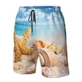 thumbnail image 5 of Naloa Beach Starfish Shell Men's Beach Shorts, Surfing shorts, Swim trunks, Quick Dry Swim Trunks for Surfing Beach Fun - X-Large, 5 of 9