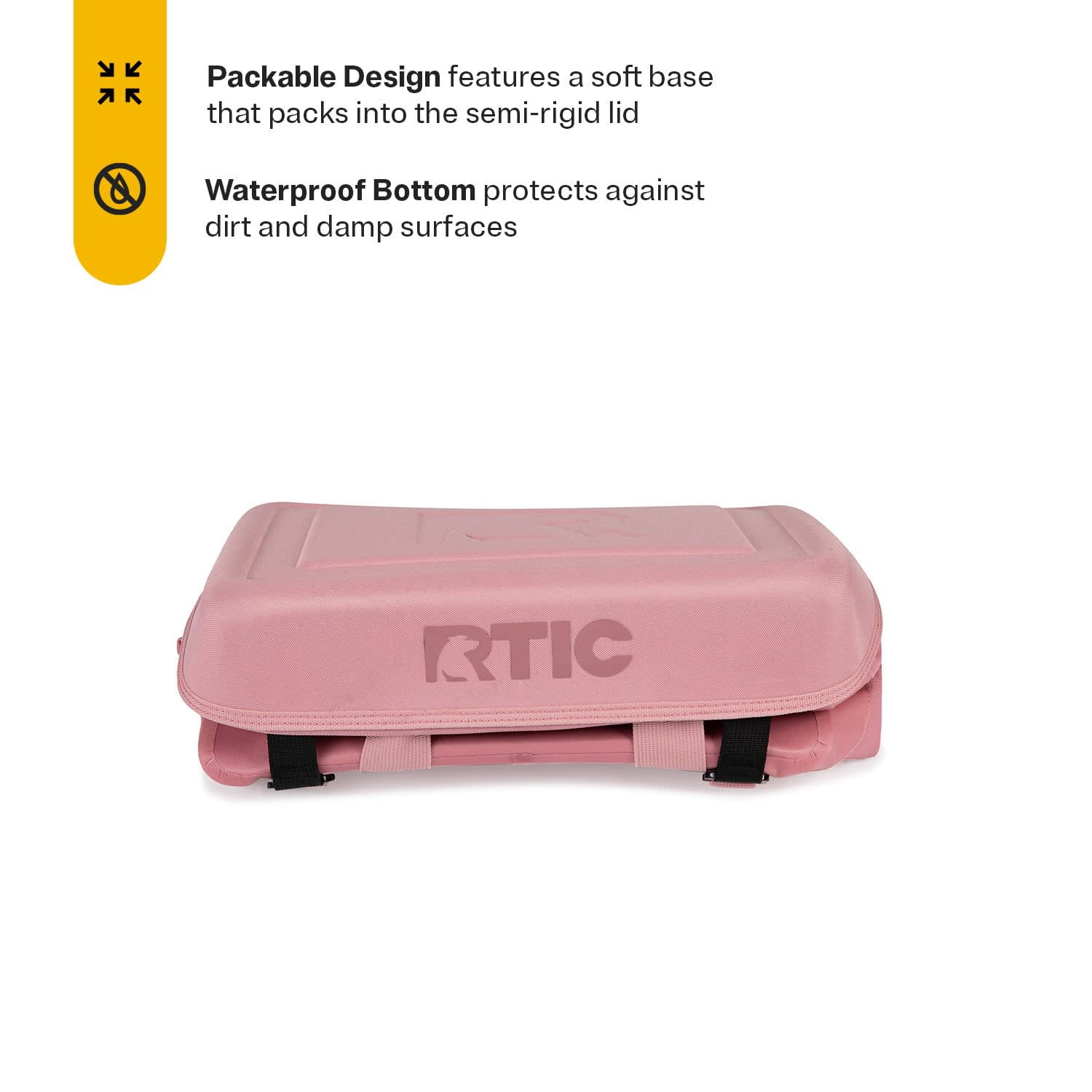 RTIC 28 Can Everyday Soft Cooler, 27 qt Collapsible with Bottle Opener, Dusty Rose