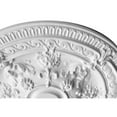 thumbnail image 3 of White Scroll Rose Chandelier Ceiling Medallion 28 Inch Dia, 3 of 4