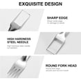 thumbnail image 3 of 2-in-1 Stainless Steel Watermelon Fork Slicer - Portable Cutting Tool for Home, Party, Camping, Kitchen - 2Pcs Fruit Forks, 3 of 6