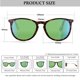 thumbnail image 3 of Gafas de Sol Yaserra Vintage Redondas Polarizadas UV400 para Mujeres y Hombres, 3 of 6