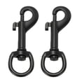 thumbnail image 1 of Uxcell 2 Pcs Clips à Pression Pivotants pour Drapeau, Crochets en Alliage Robustes de 2,7 Pouces, Noir, 1 of 6