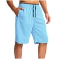 thumbnail image 2 of lmcalzta Mens Gym Shorts Drawstring Elastic Waist Mesh Breathable Activewear Workout Running Basketball Shorts with Pockets,S-3xl, 2 of 4