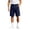 Blue, variant on Mens Denim Cargo Shorts Button Zipper Various Pockets Straight Leg 5 Inch Inseam