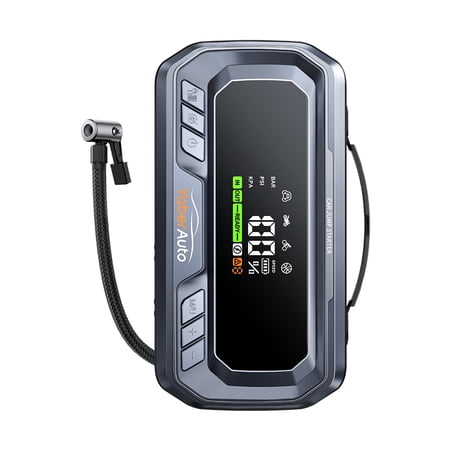 Yaber 4-in-1 Portable Power Station with 6000A Jump Starter, 65W PD Power Bank, 160PSI Air Compressor, and Portable Charger for Vehicles and Devices