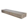thumbnail image 3 of repisa doble cajón rustic oak 120x29x13 cm, 3 of 7