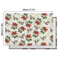 thumbnail image 6 of Heat Resistant Wildflower Bloom Table Mats Set of 4, Wrinkle Free Flax Placemats with Butterfly and Bee Pattern for Rustic Garden Dining Room, 6 of 6