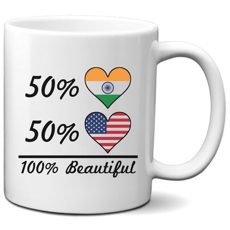 

50% Indian 50% American 100% Beautiful Coffee Mug