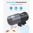 thumbnail image 4 of Dispensador de alimento para peces con carga USB, alimentador automático para acuario de peces dorados de 200ml, 4 of 8