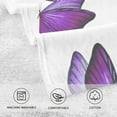 thumbnail image 3 of Watercolor Purple Butterfly Towels 2 Piece Washcloth Hand Towels, Highly Absorbent Towels for Bathroom, Hotel, Gym and Spa 28 X 16 Inches, 3 of 7