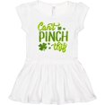 thumbnail image 3 of Inktastic St. Patrick's Day Can't Pinch This Hand Lettering Girls Toddler Dress, 3 of 5