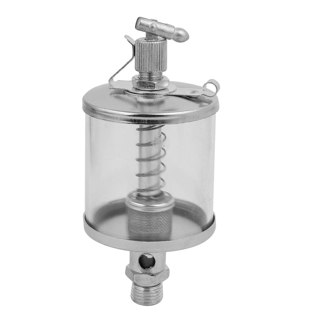 Unique Bargains M14 Male Thread 122x55mm Drip Feed Oiler Needle Valve Oil Cup 100ML