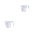 thumbnail image 2 of Toystoory Measuring Jug Convenient V-shaped Glass Baking Anti-skidding Graduated Handle Tools Nozzle Kitchen 500ml 2piezas, 2 of 6